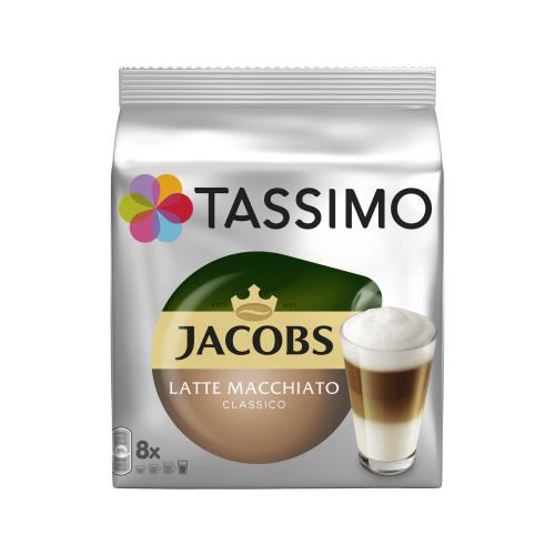 Tassimo Jacobs Latte Macchiato Classico - modrá kapsle (2018)