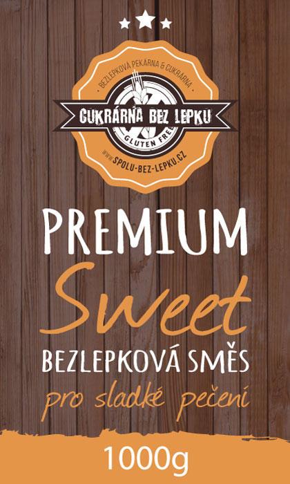PREMIUM Sweet Bezlepková směs pro sladké pečení 1000g