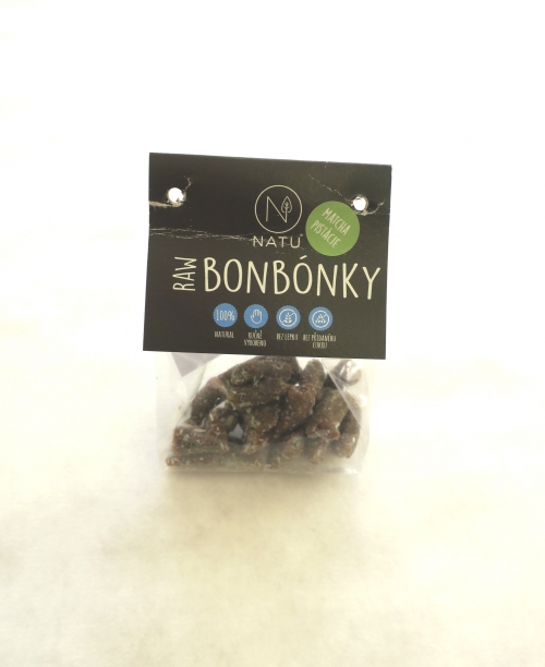Raw bonbónky - příchuť matcha - pistácie (2018)