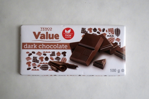 Tesco Value - dark chocolate (2018)
