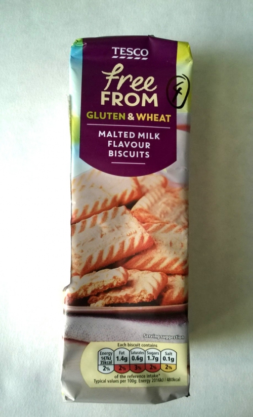 Malted milk flavour biscuits - free from gluten & wheat (2018)