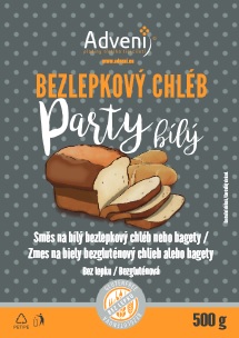 Adveni bezlepkový chléb PARTY bílý