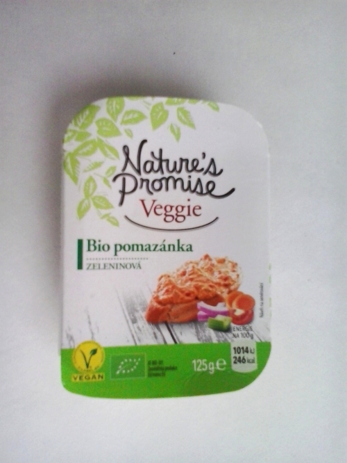 Bio pomazánka zeleninová Nature´s Promise (2019)