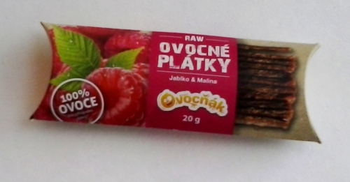 Raw ovocné plátky jablko a malina (2019)
