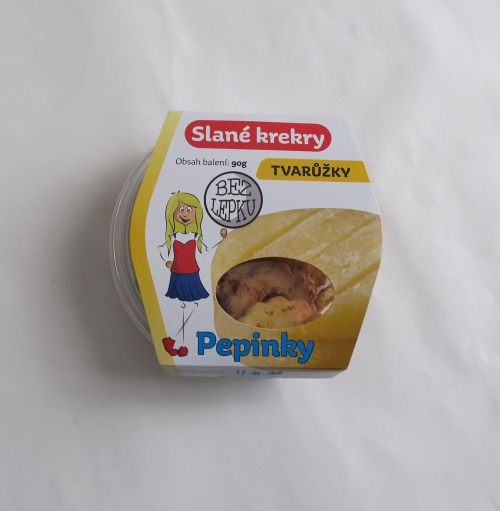 Slané krekry Pepinky- tvarůžky (2019)