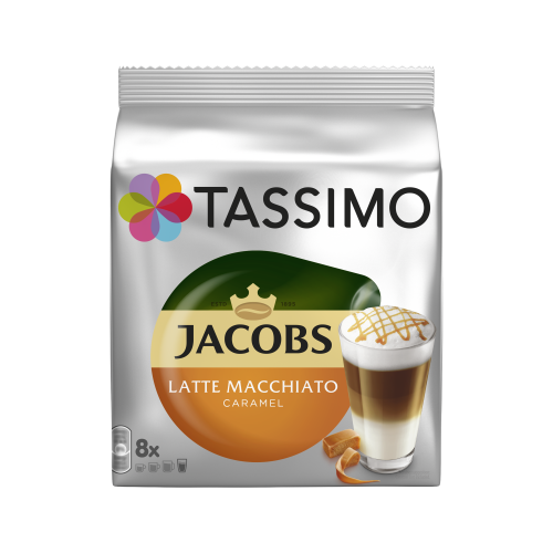 Tassimo Jacobs Latte Macchiato Caramel - hnědá kapsle (2018)