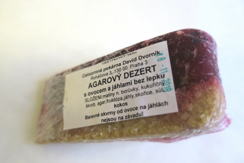 AGAROVÝ DEZERT s ovocem a jáhlami bez lepku (2018)