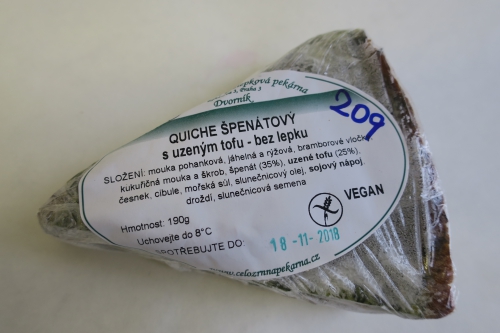 QUICHE ŠPENÁTOVÝ s uzeným tofu - bez lepku (2018)