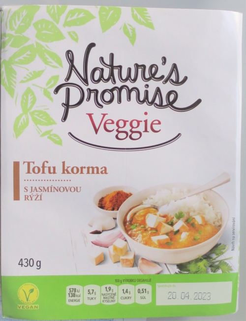 Tofu korma s jasmínovou rýží (2023)