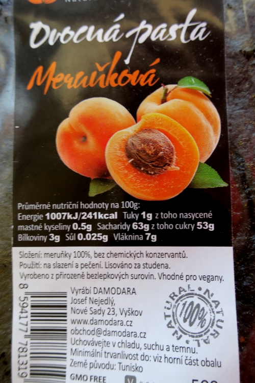 Ovocná pasta meruňková (2020)