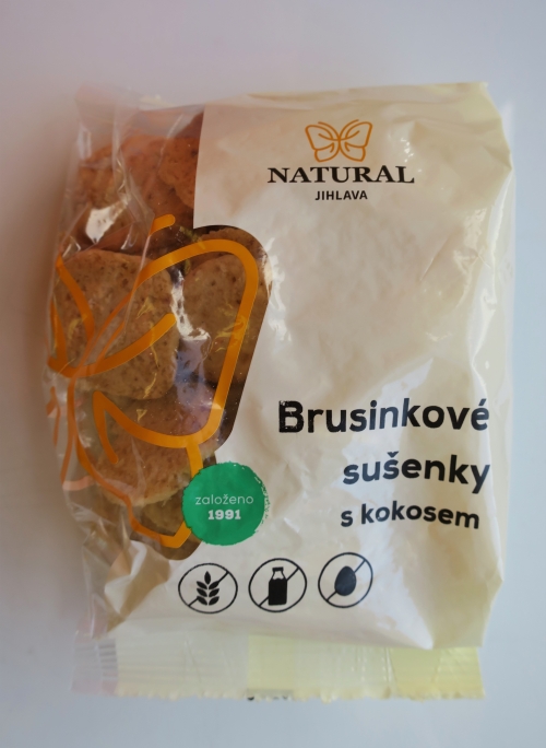 Brusinkové sušenky s kokosem (2021)