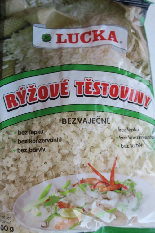Rýžové těstoviny Lucka bezvaječné  hvězdičky (2021)