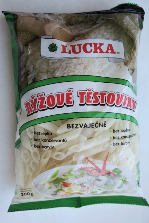 Rýžové těstoviny bezvaječné -penne (2021)