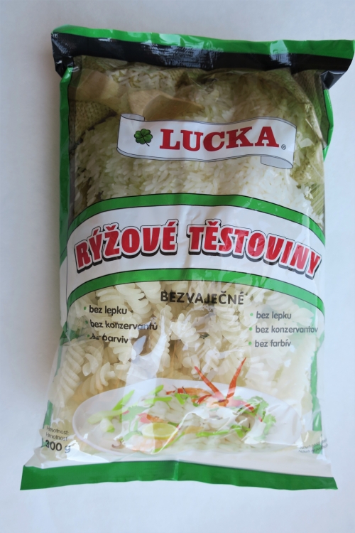 Rýžové těstoviny bezvaječné -vřetena (2021)