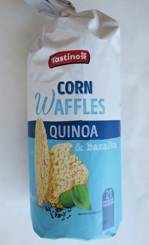 Corn Wafles quinoa a bazalka (2022)
