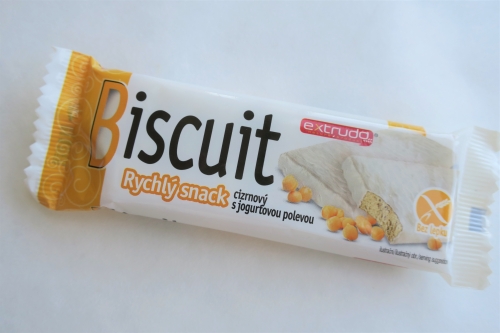 Biscuit Rychlý snack cizrnový s jogurtovou polevou bez lepku (2022)