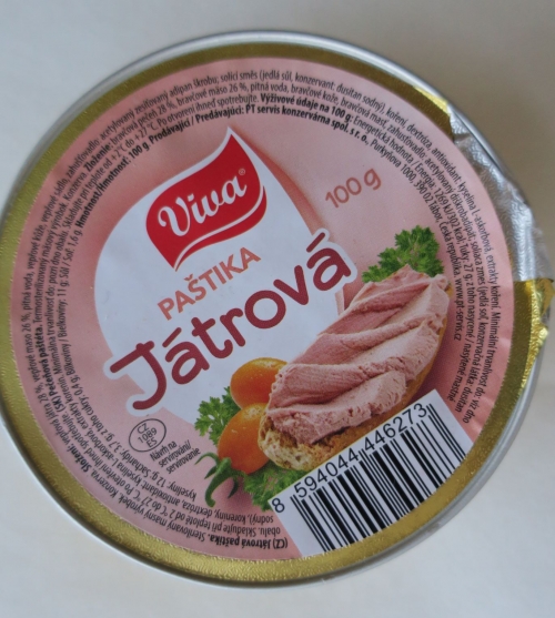 Játrová paštika Viwa 100 g (2022)