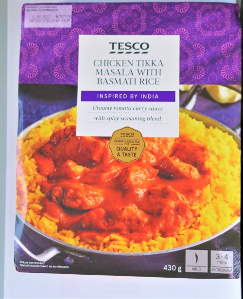 Tesco Kuřecí Tikka Masala s rýží basmati 430g (2023)