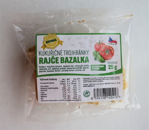 Kukuřičné trojhránky rajče bazalka (2021)